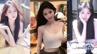 擦玻璃抖音风PMV混剪合集 右手举胸巨乳晃荡 抬腿操逼骚穴喷汁 女上后入多姿势做爱！